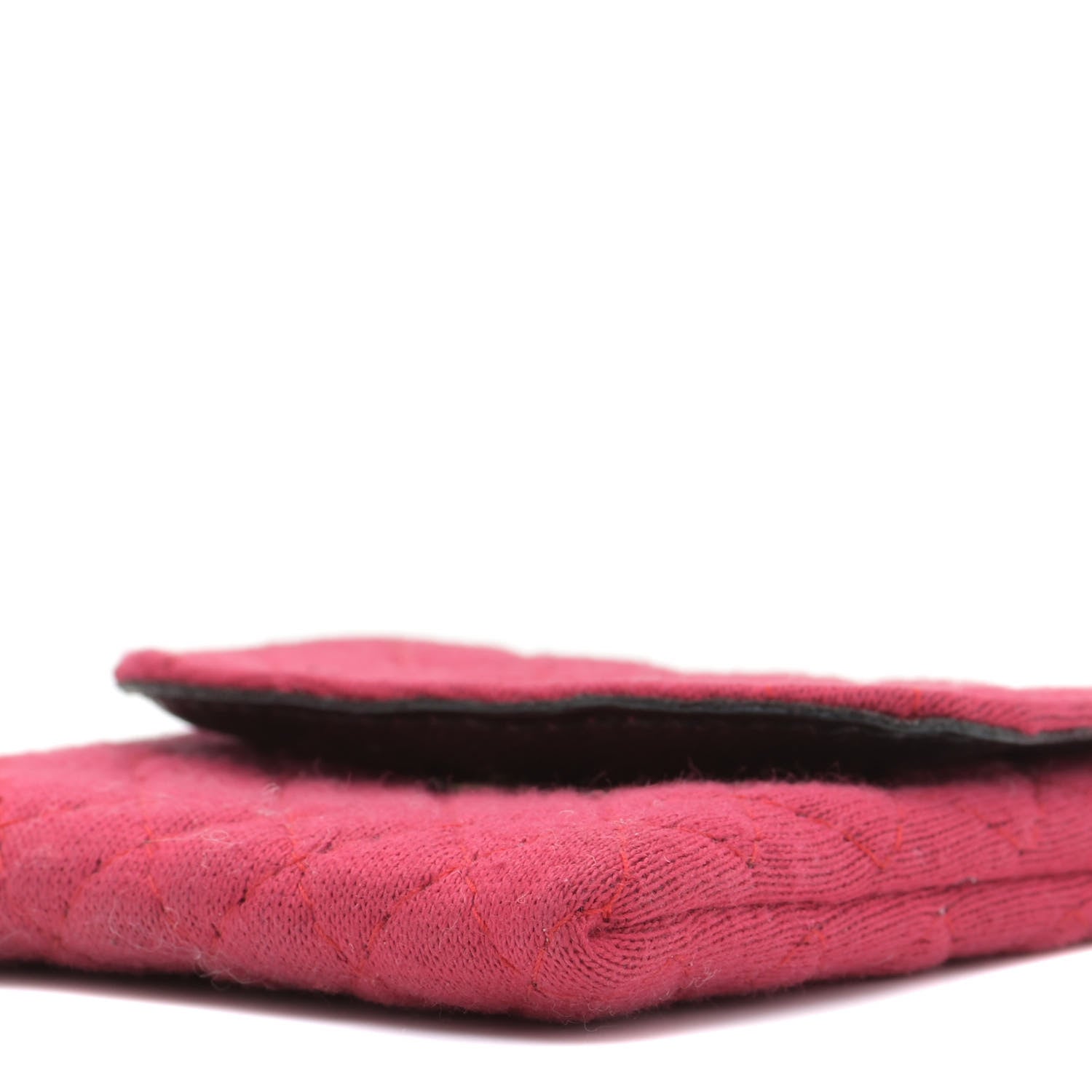 Chanel Jersey Quilted Micro Flap Bag Pink 5 of 9