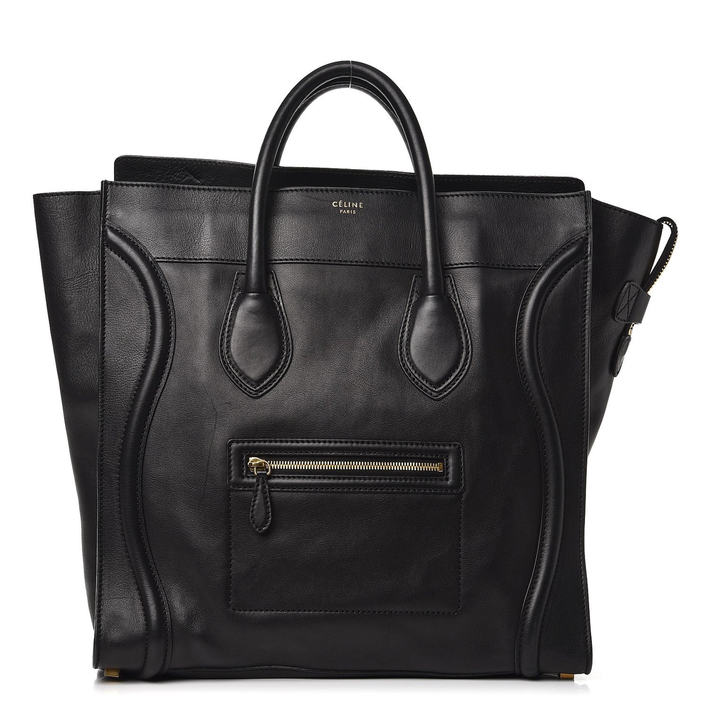 Smooth Calfskin Large Luggage Black