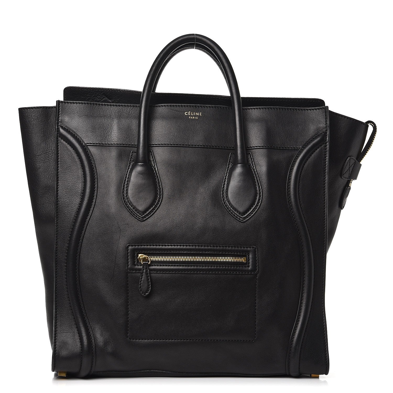 Celine Smooth Calfskin Large Luggage Black 1 of 10
