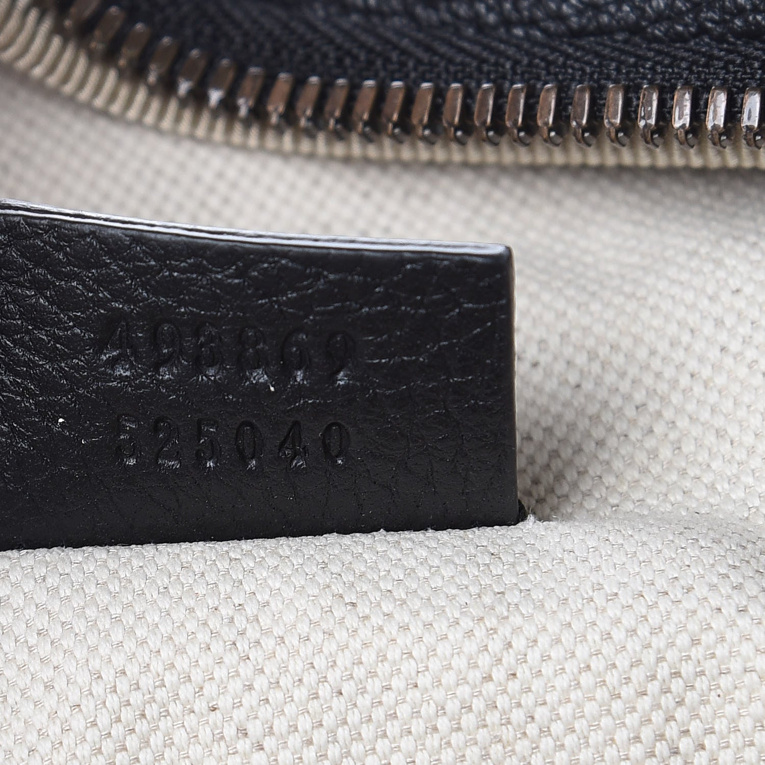 Gucci Grained Calfskin Logo Belt Bag Black 6 of 9