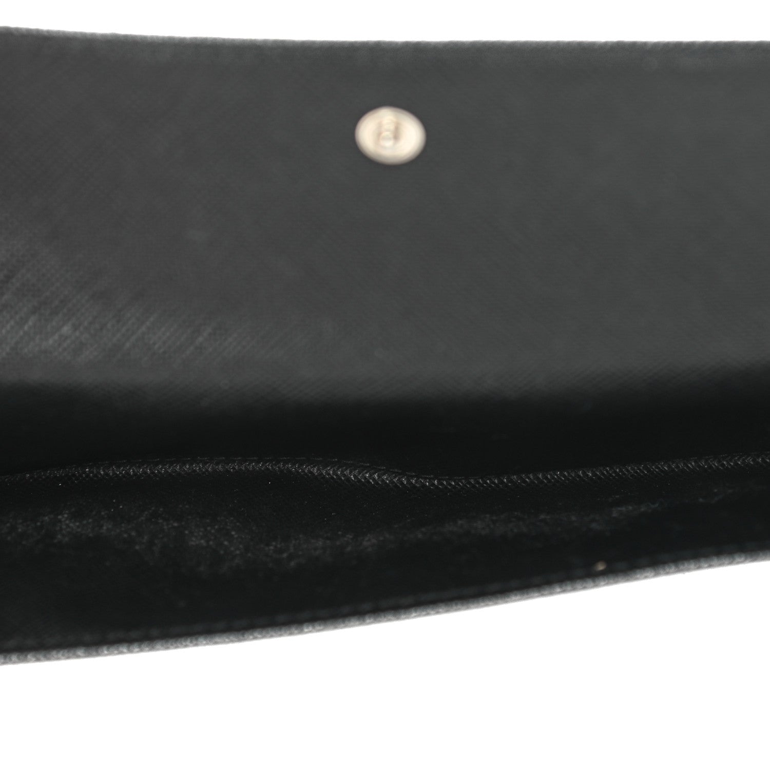 Prada Saffiano Triangle Continental Flap Wallet Black 6 of 10