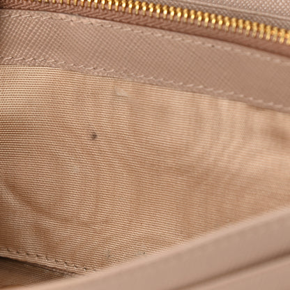 Prada Saffiano Metal Continental Flap Wallet Cammeo 10 of 17