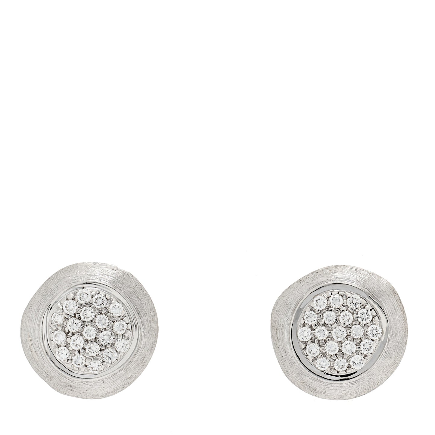18K White Gold Diamond Jaipur Earrings