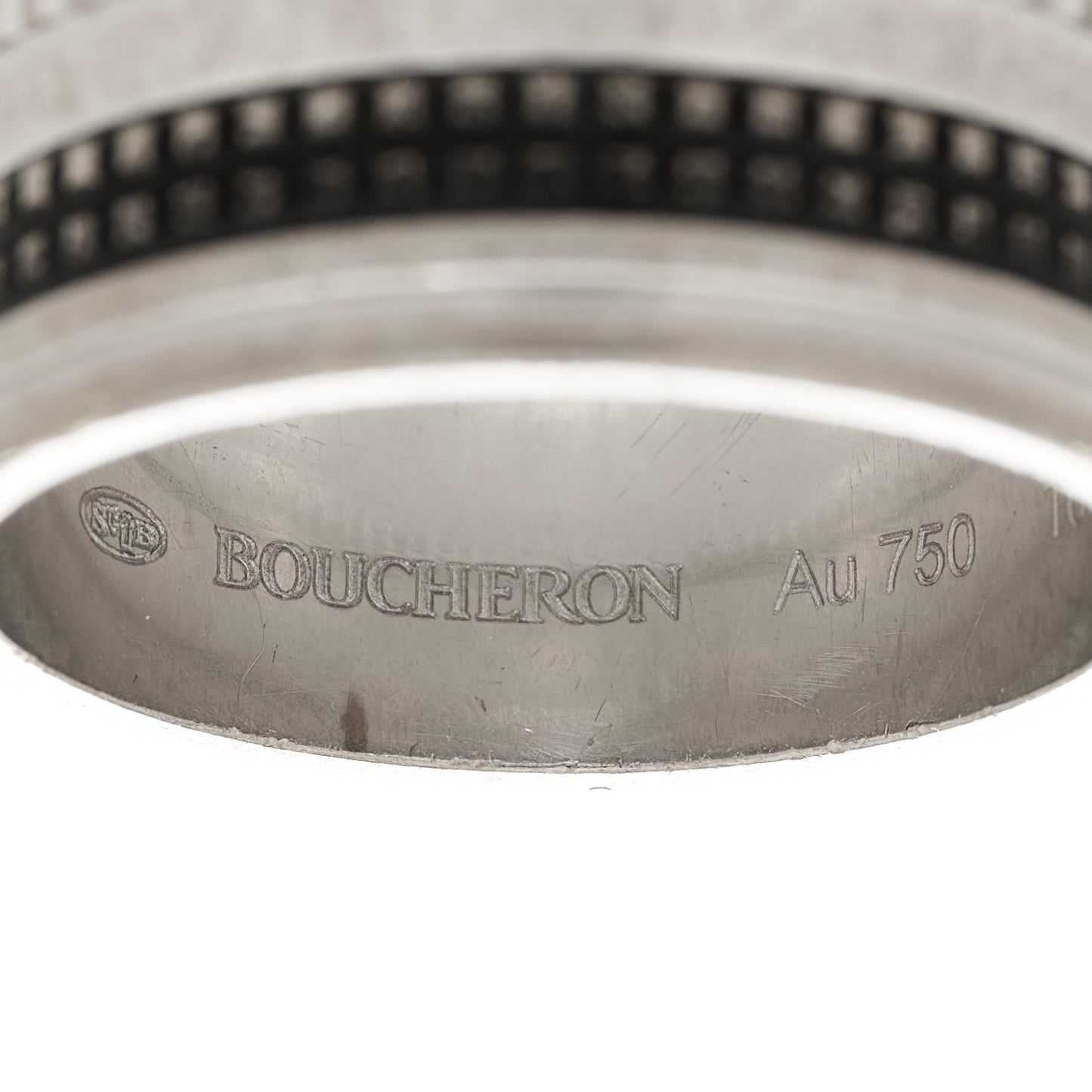 18K White Gold PVD Large Quatre Classique Ring 69 12.5