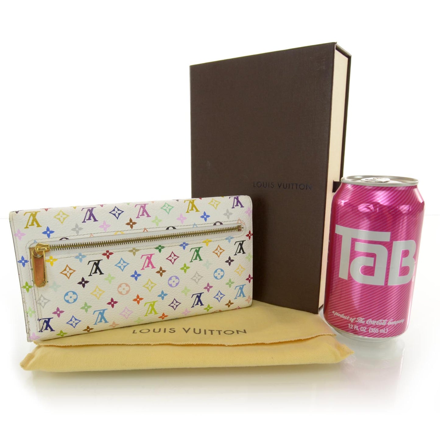 Monogram Multicolor Eugenie Wallet White