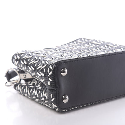 Louis Vuitton Calfskin Plaited Capucines BB Black 7 of 9