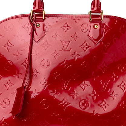 Louis Vuitton Vernis Alma GM Pomme D'Amour 9 of 14