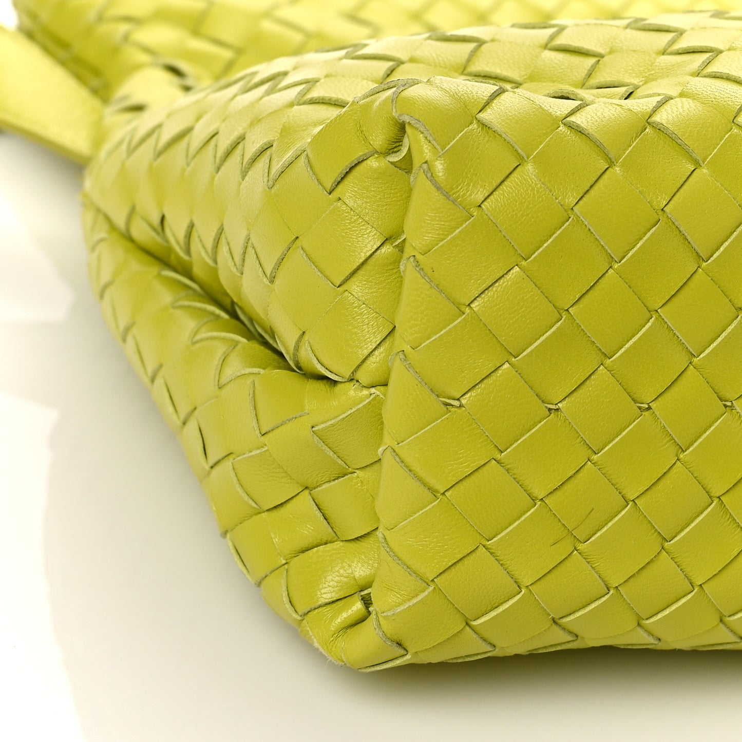Nappa Intrecciato The Fold Crossbody Kiwi
