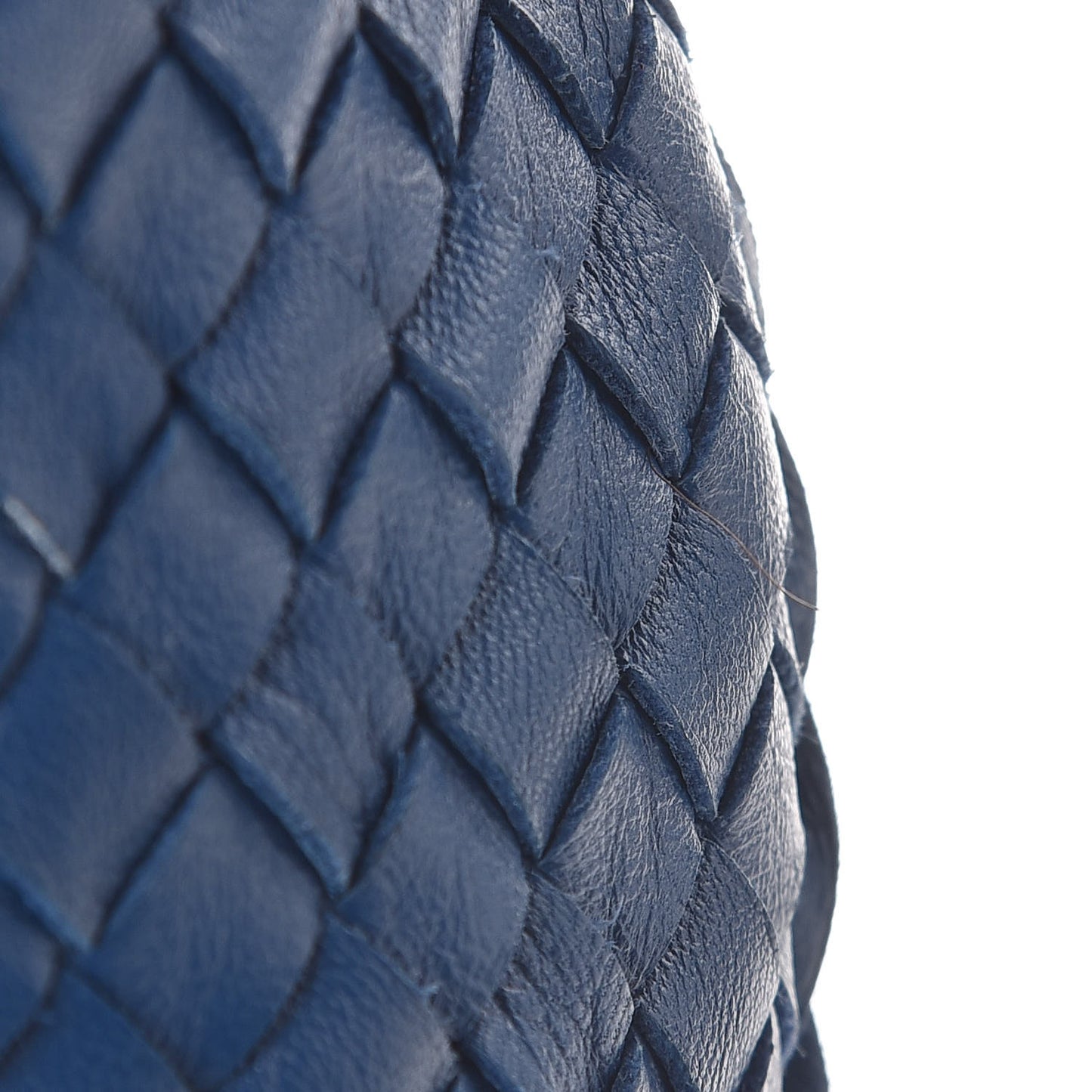 Nappa Intrecciato Large Veneta Hobo Cobalt Blue