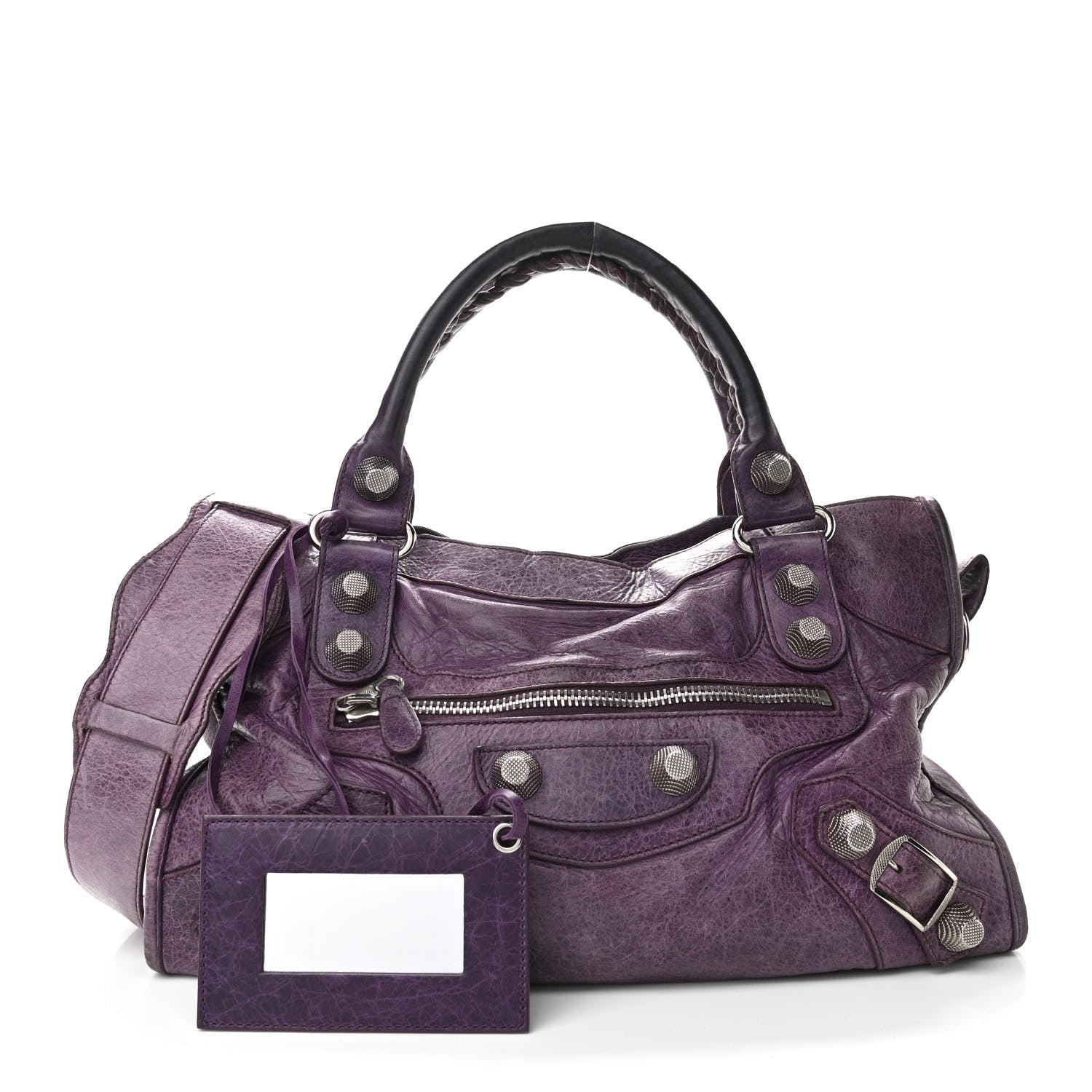 Balenciaga Agneau Giant 21 Silver Hardware City Raisin 1 of 10