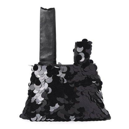 Prada Sequin Paillettes Soft Calf Bag Black 1 of 9