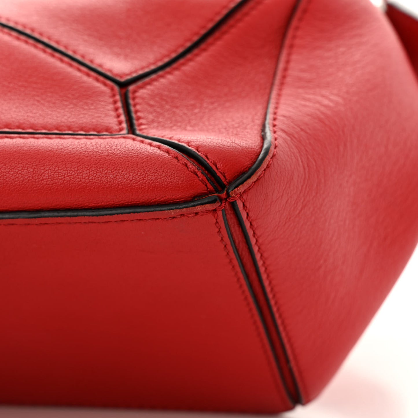 Calfskin Small Puzzle Bag Scarlet