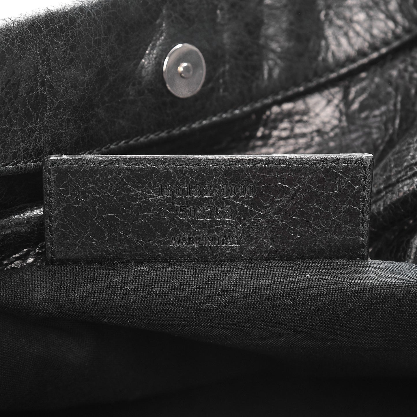 Agneau Giant 21 Silver Hardware Envelope Clutch Black