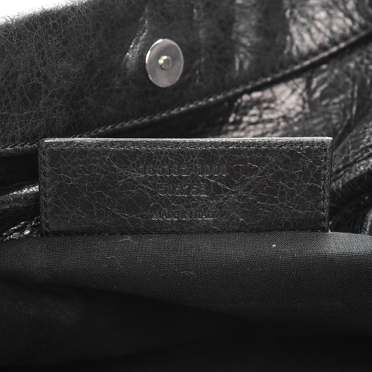 Balenciaga Agneau Giant 21 Silver Hardware Envelope Clutch Black 7 of 10