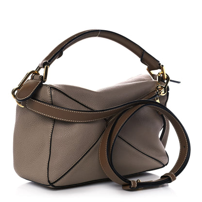 Loewe Grained Calfskin Small Puzzle Bag Sand Mink 3 of 9