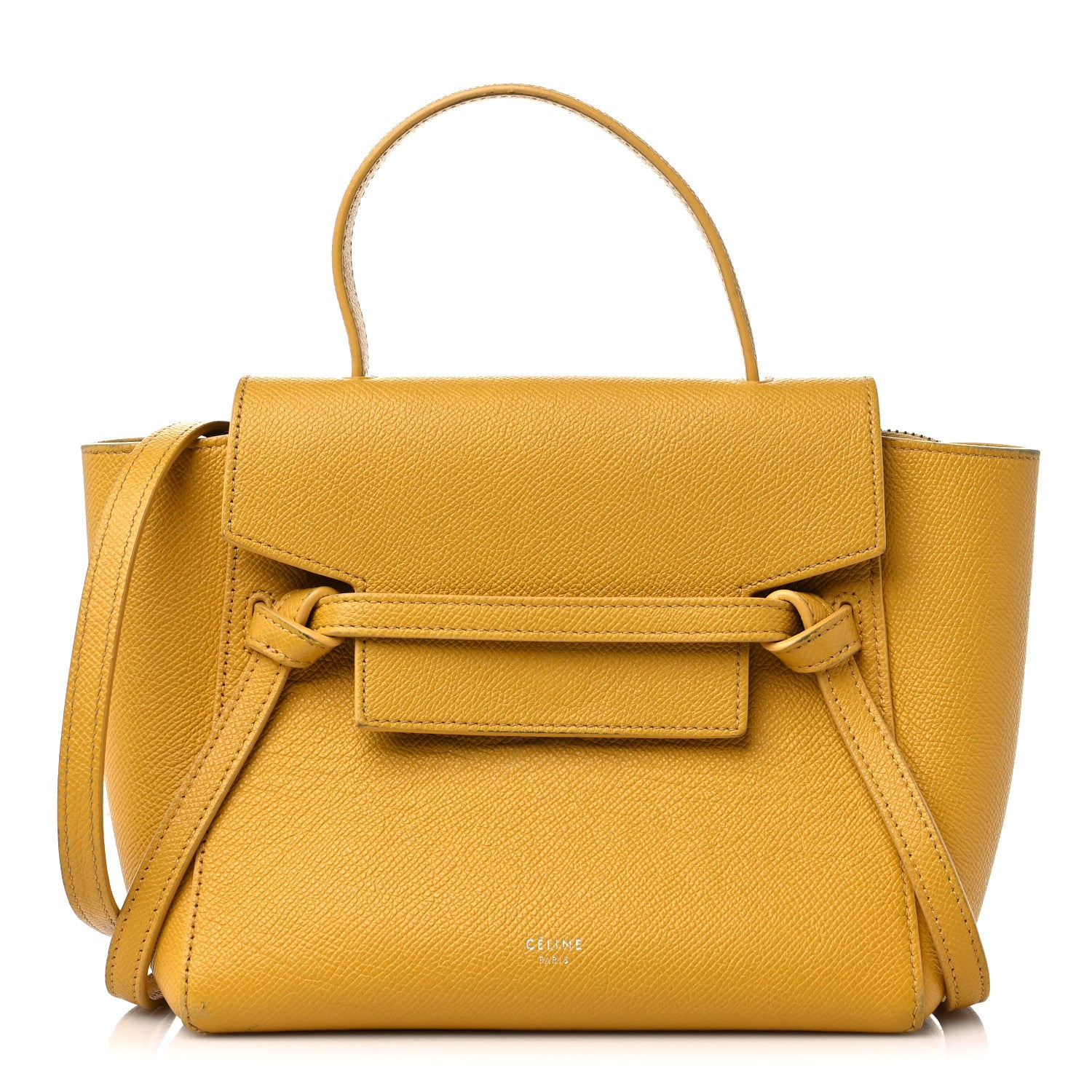 Celine Grained Calfskin Nano Belt Bag Calendula 1 of 21