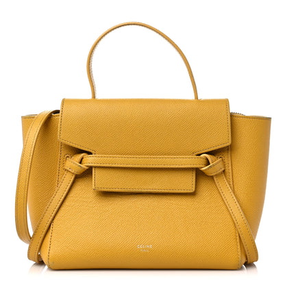 Celine Grained Calfskin Nano Belt Bag Calendula 1 of 21