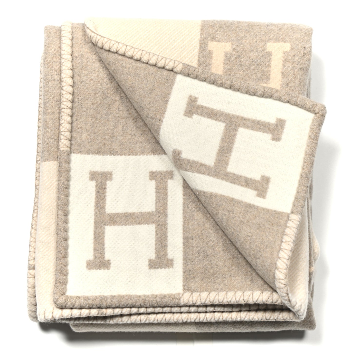 Wool Cashmere Avalon III Blanket Coco Camomille