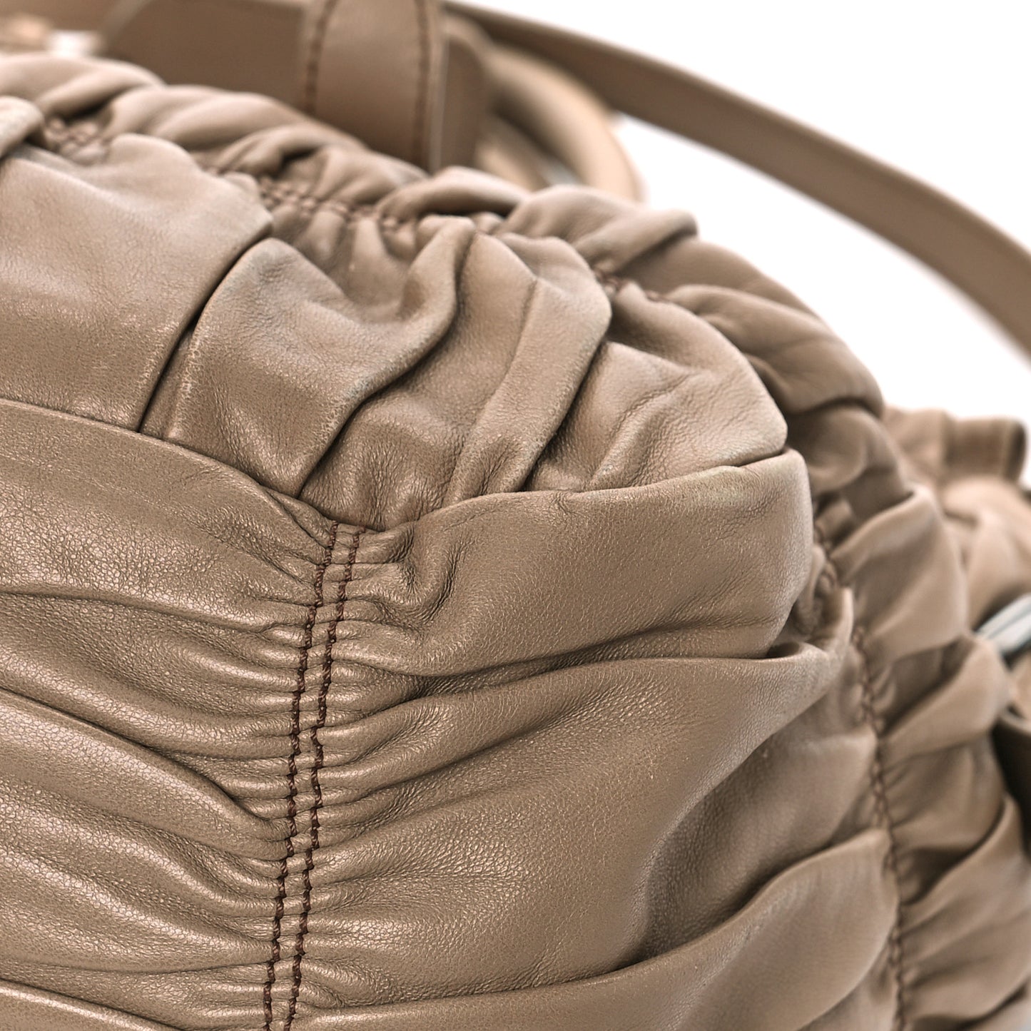 Nappa Gaufre Tote Cuoio Argilla