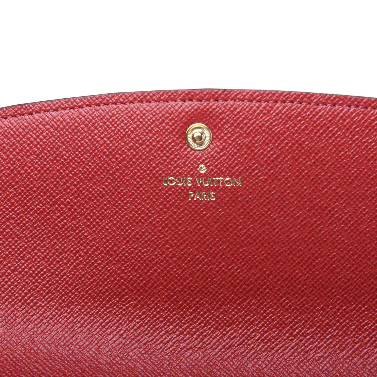 Louis Vuitton Damier Ebene Emilie Wallet Red 5 of 5