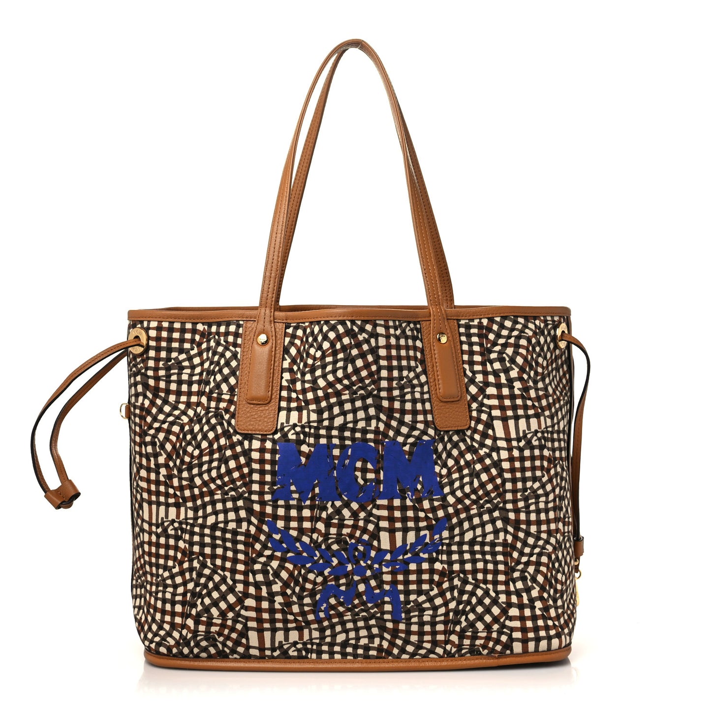 Visetos Medium Liz Reversible Shopper Tote Cognac