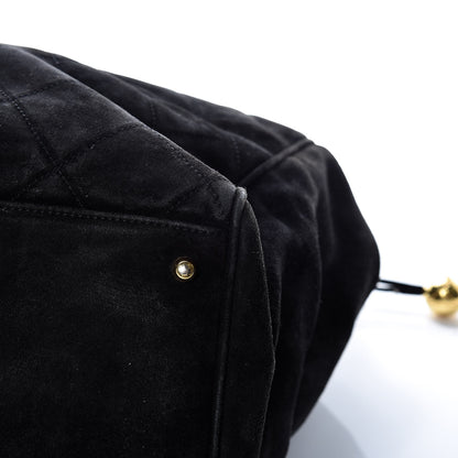 Chanel Suede Quilted XL Weekender Bag Black 20 of 21