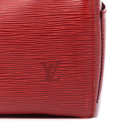Louis Vuitton Epi Speedy 25 Castillan Red 7 of 10
