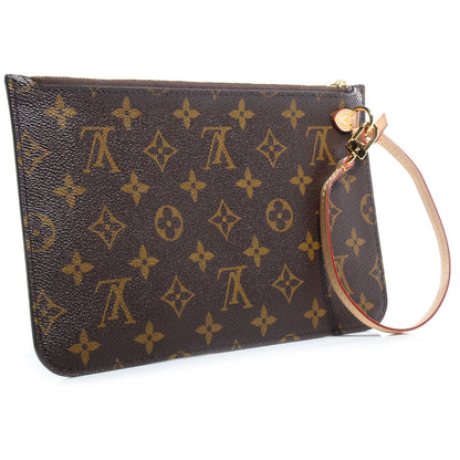 Louis Vuitton Monogram Neverfull MM GM Pochette Fuchsia 3 of 7