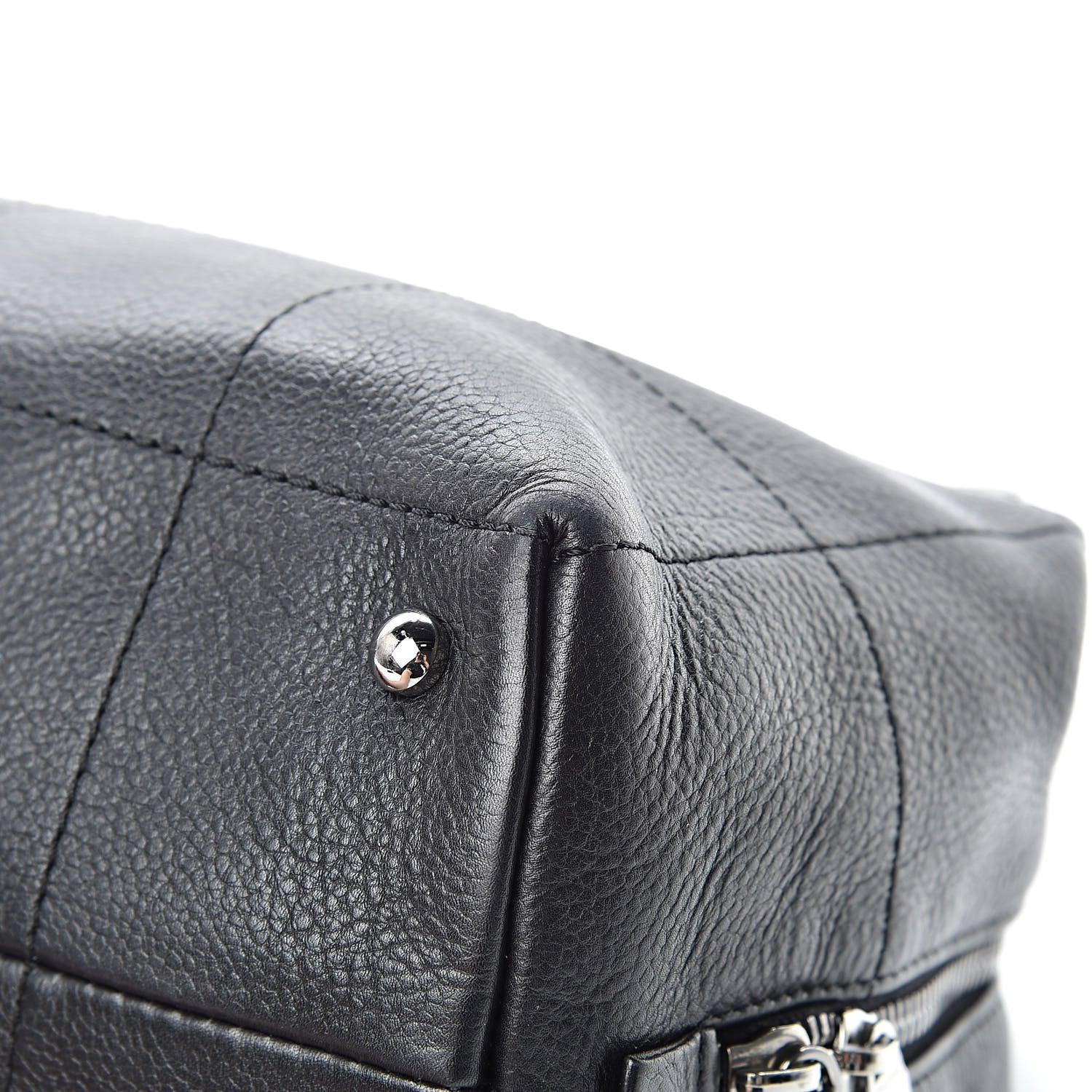 Chanel Caviar Square Stitched Medium Tote Black 11 of 12