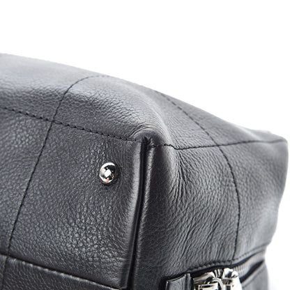 Chanel Caviar Square Stitched Medium Tote Black 11 of 12
