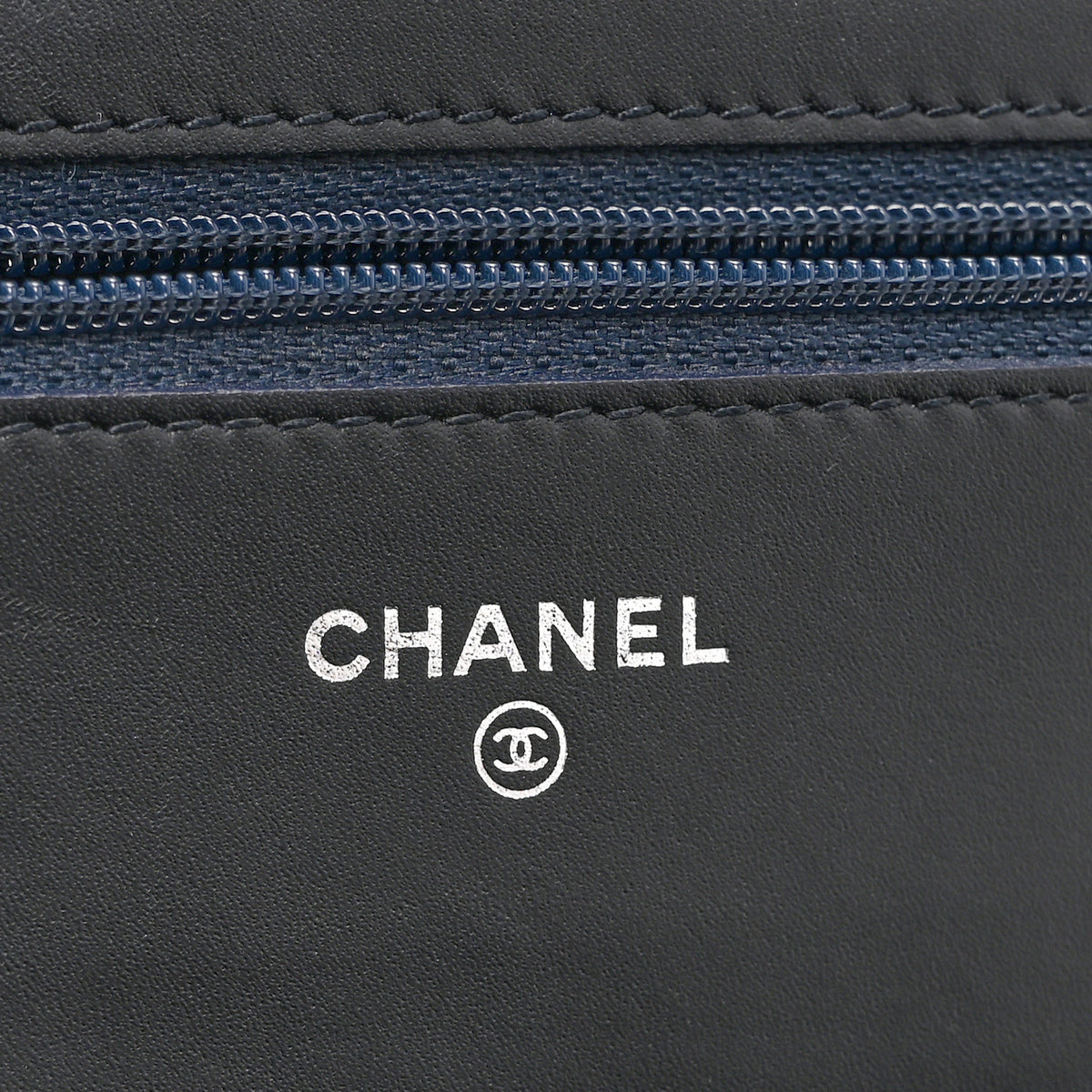Chanel Velvet Quilted Boy Wallet On Chain WOC Blue 7 of 12