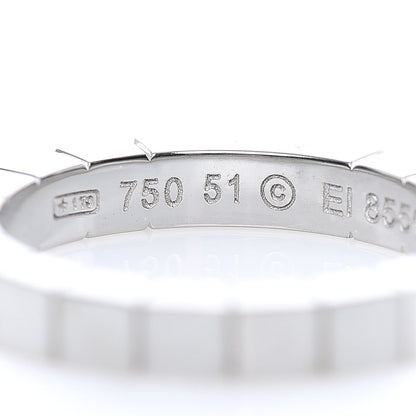 Cartier 18K White Gold Lanieres Ring 51 5.75 4 of 5
