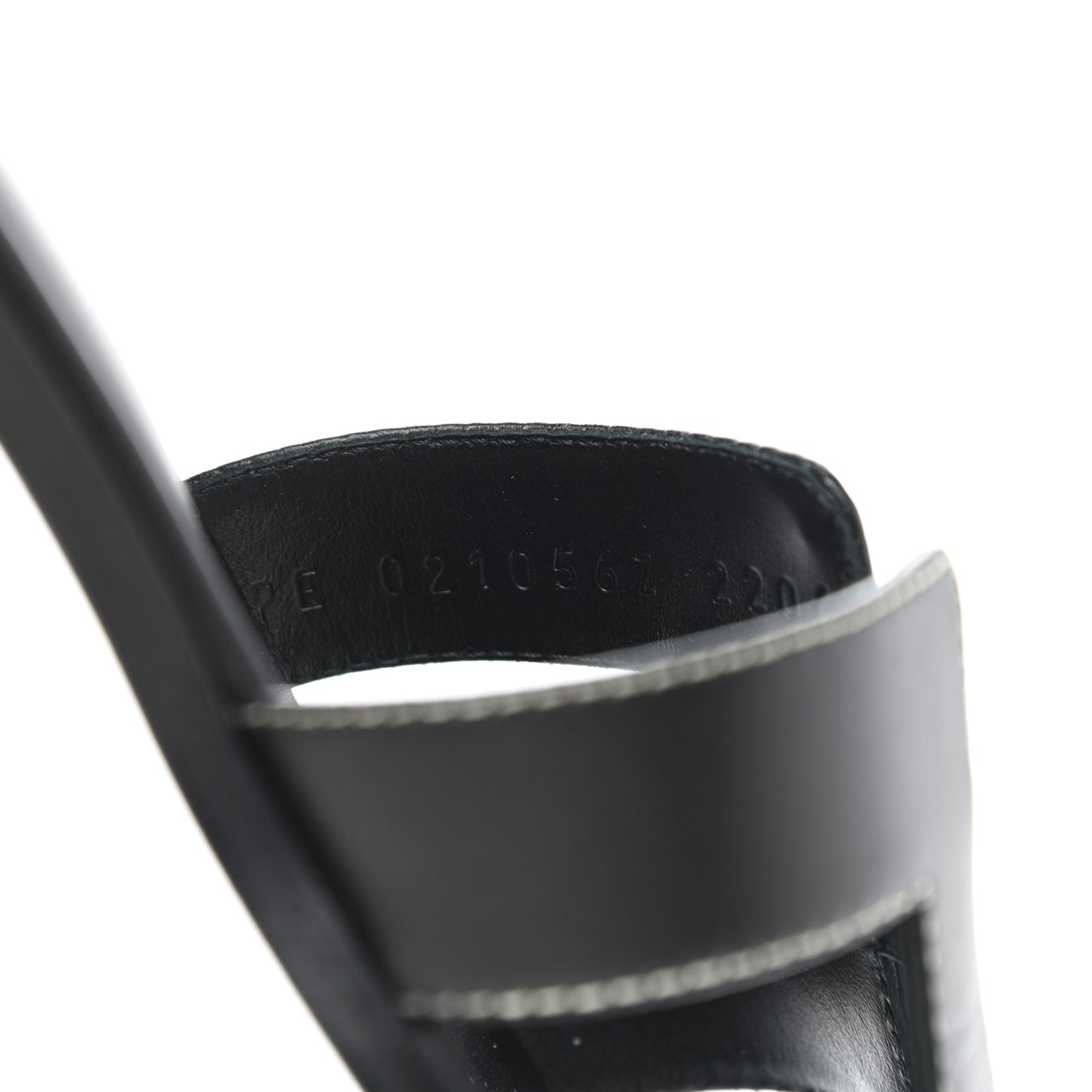 Box Calfskin Oran Sandals 35 Black