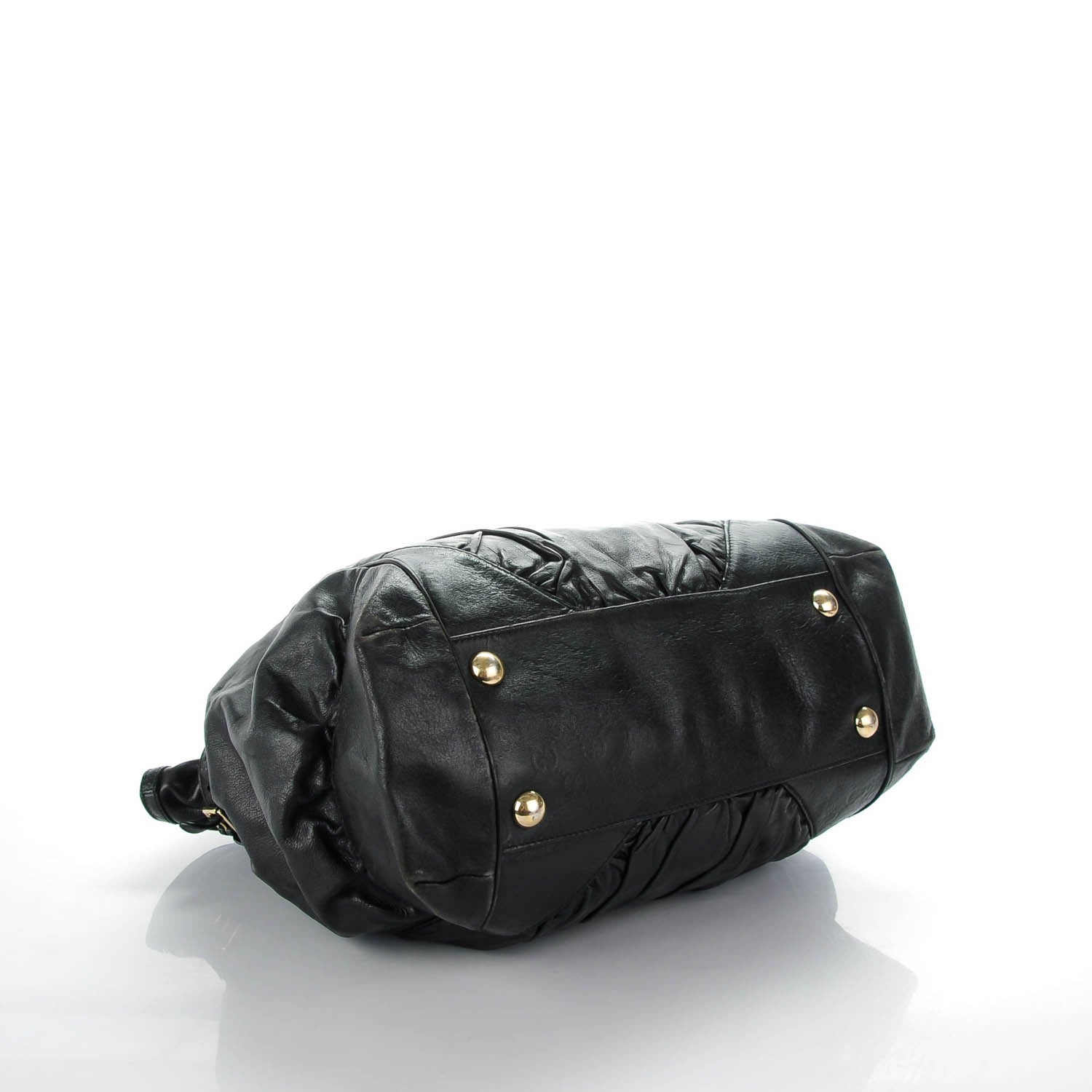 Gucci Calfskin Large Full Moon Tote Black 4 of 9