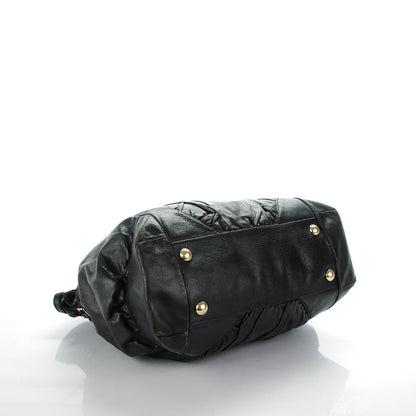 Gucci Calfskin Large Full Moon Tote Black 4 of 9