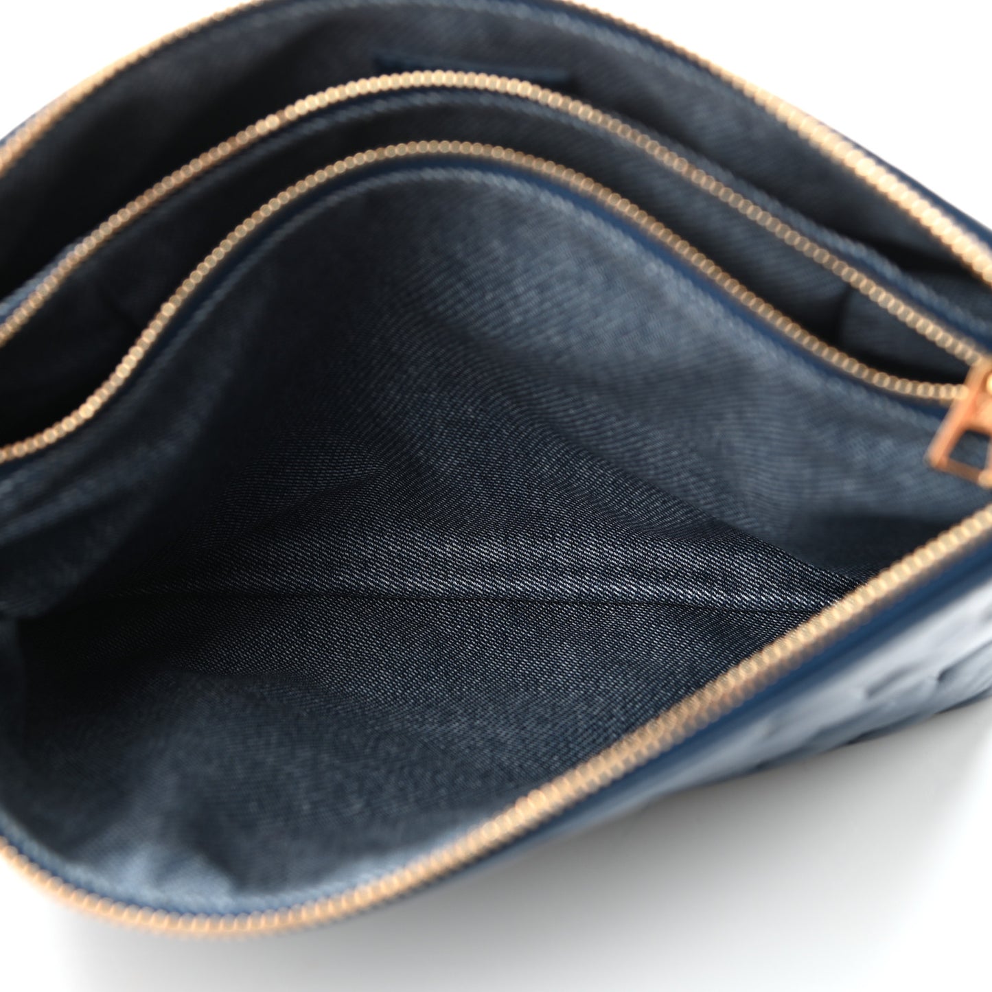 Lambskin Embossed Monogram Coussin PM Denim Blue