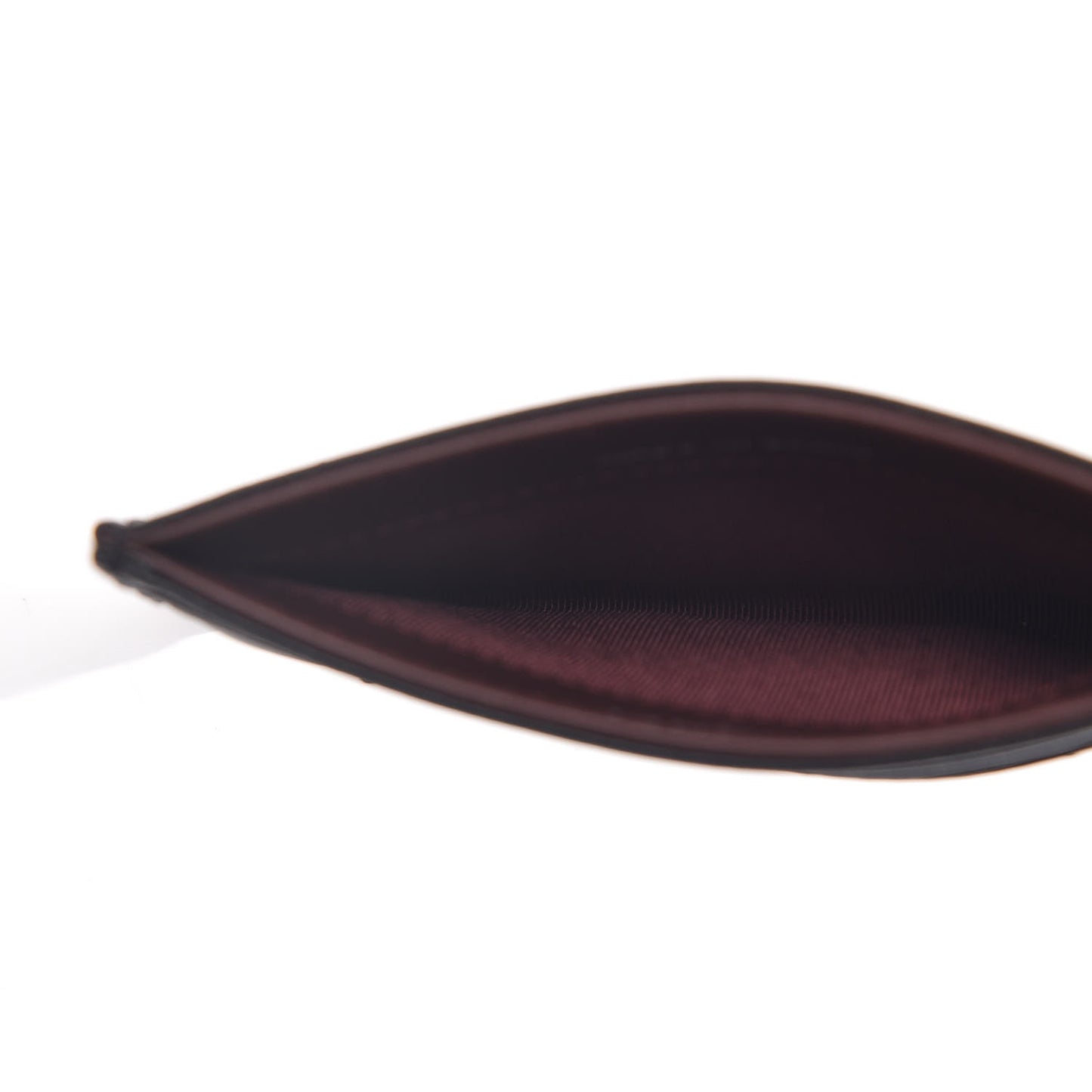 Lambskin Quilted Card Holder Black