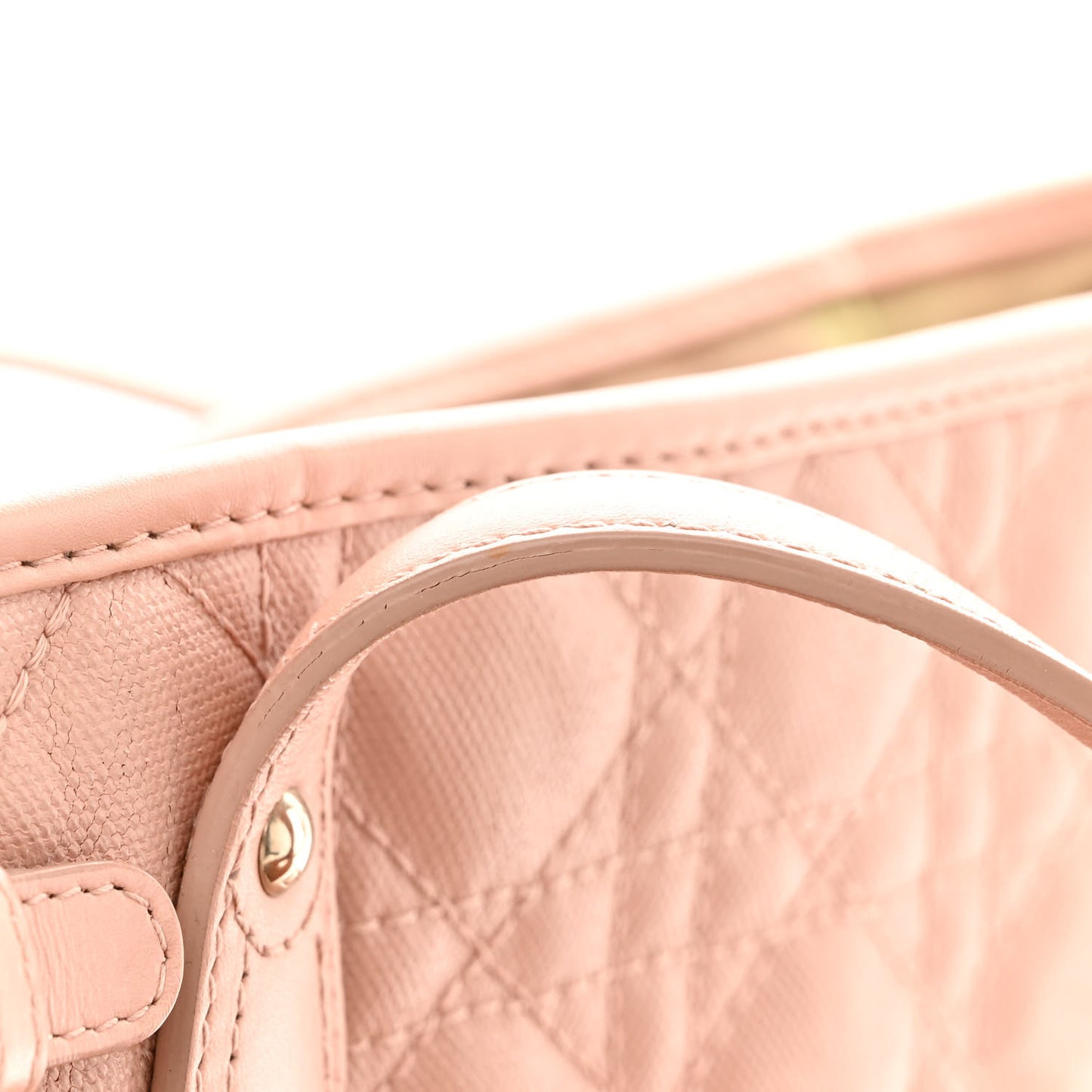 Coated Canvas Cannage Medium Panarea Tote Rosato