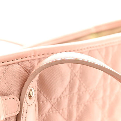 Christian Dior Coated Canvas Cannage Medium Panarea Tote Rosato 15 of 20