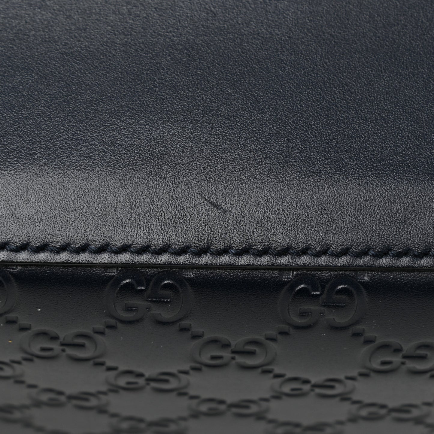 Guccissima Signature Medium Double Buckle Flap Messenger Bag Blue