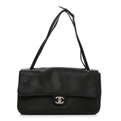 Chanel Grained Calfskin Small Souplissimo Maxi Flap Black 1 of 10