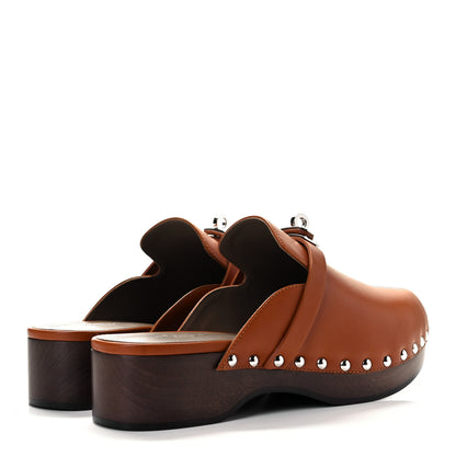 Hermes Heritage Calfskin Carlotta Mules 36 Naturel 4 of 8