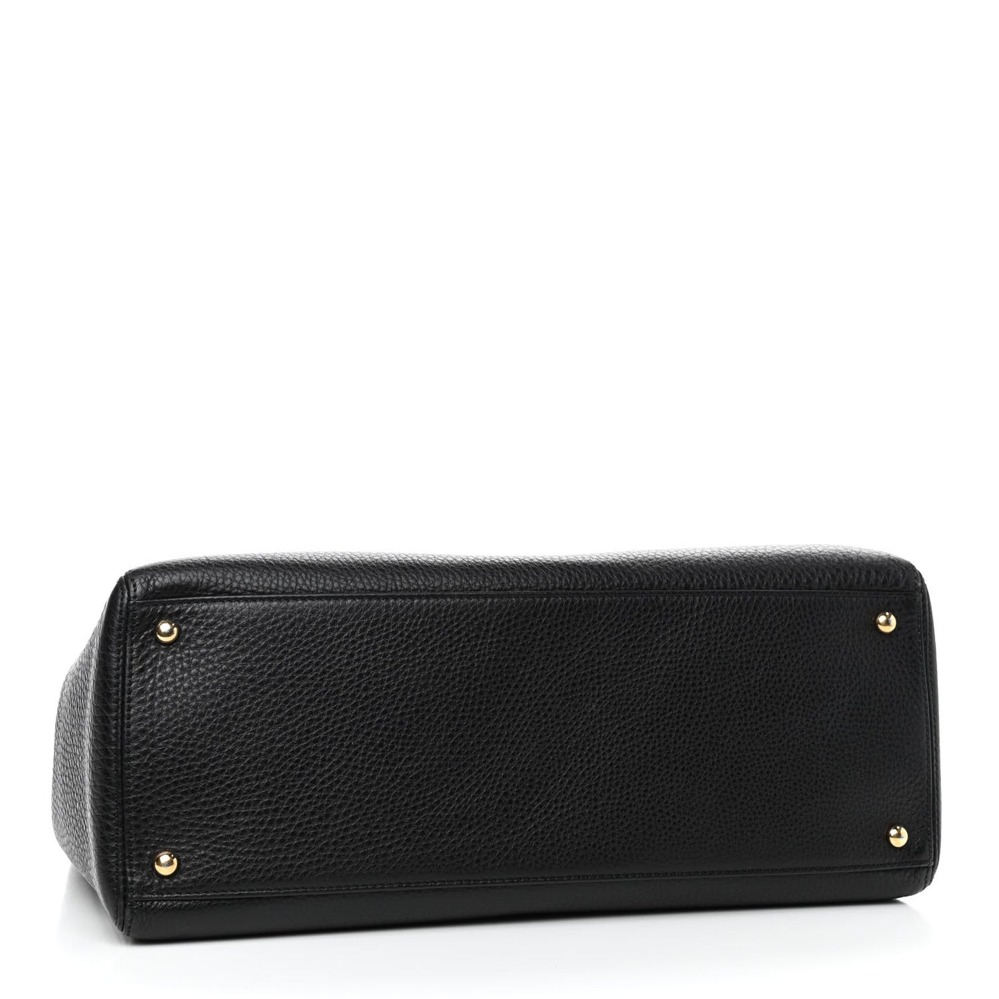 Calfskin Cerf Executive Shopper Tote Black