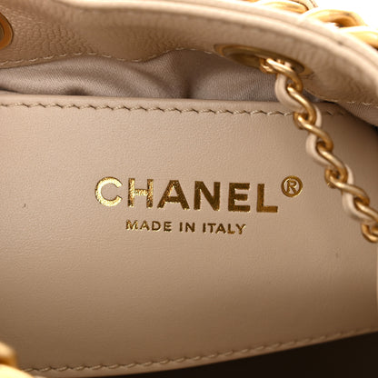 Chanel Caviar Quilted Small Chanel 25 Handbag Beige 6 of 10