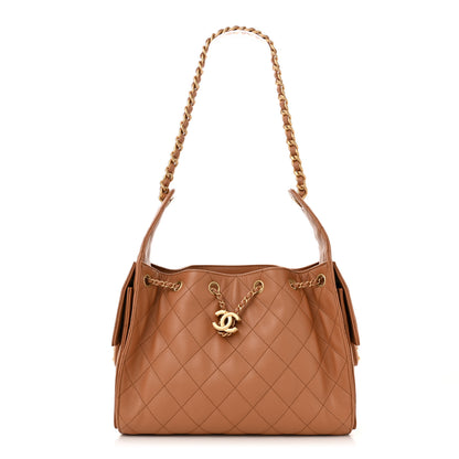 Chanel Caviar Quilted Small Chanel 25 Handbag Brown 1 of 10