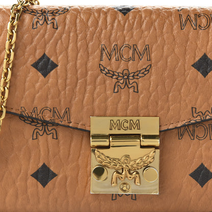 MCM Visetos Large Patricia Wallet On Chain Cognac 9 of 9
