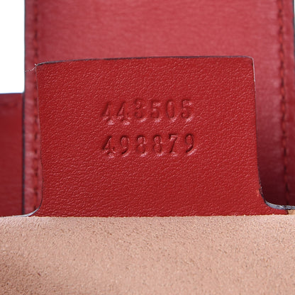 Gucci Calfskin Matelasse Medium GG Marmont Tote Hibiscus Red 10 of 10
