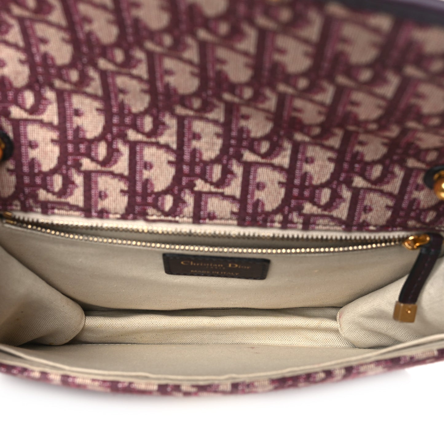 Oblique Dioraddict Flap Bag Burgundy