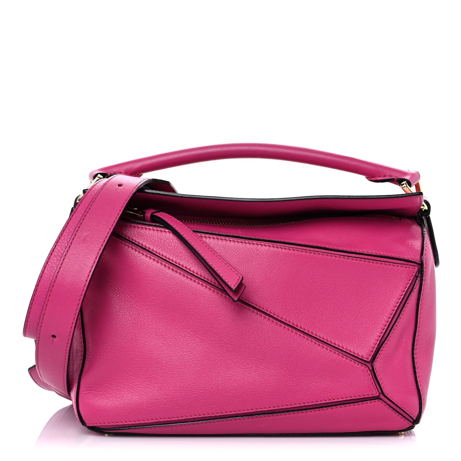 Loewe Calfskin Small Puzzle Bag Fuchsia 1 of 10