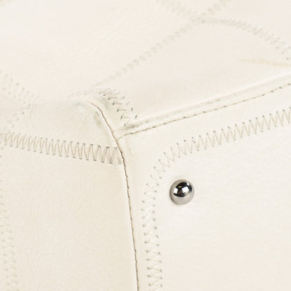 Chanel Caviar Square Stitched Tote White 8 of 8